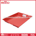 Red colour eco-friendly food tray with handles